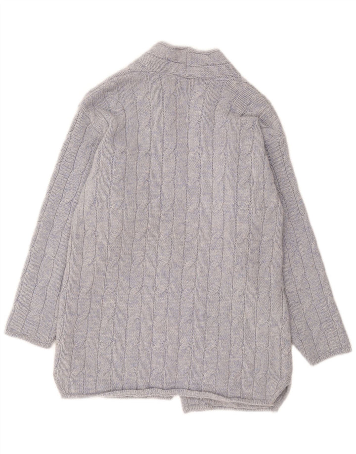 Exquisit Damen-Cardigan-Pullover UK 16 Große blaue Wolle