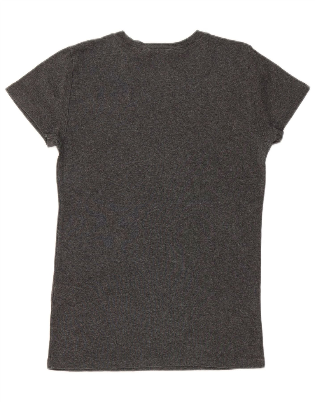 Ralph Lauren Damen T-Shirt Top UK 12 Mittelgraue Baumwolle