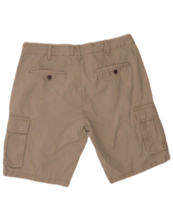 OVS Herren Regular Cargo Shorts IT 50 Large W34 Beige Baumwolle
