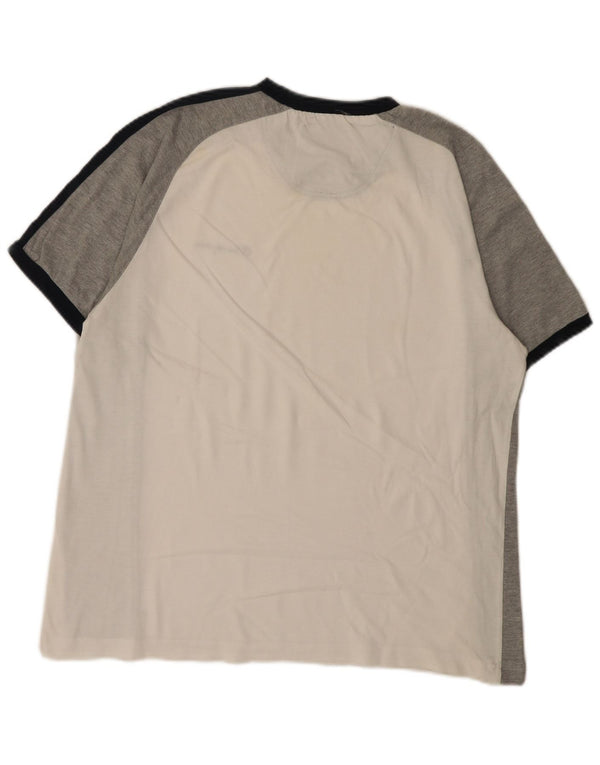 Champion Herren T-Shirt Top Large Weiß Colourblock