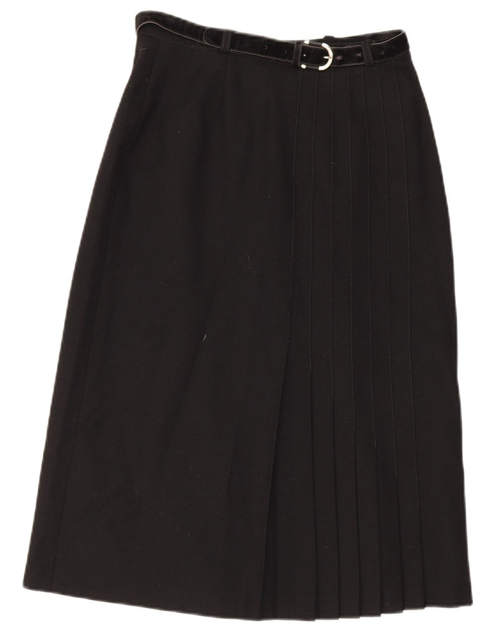 Vintage Damen A-Linienrock W28 Medium Schwarz