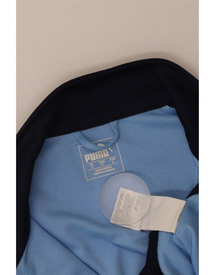 PUMA Damen Borussia Trainingsanzug Top Jacke UK 10 Small Blue Colourblock