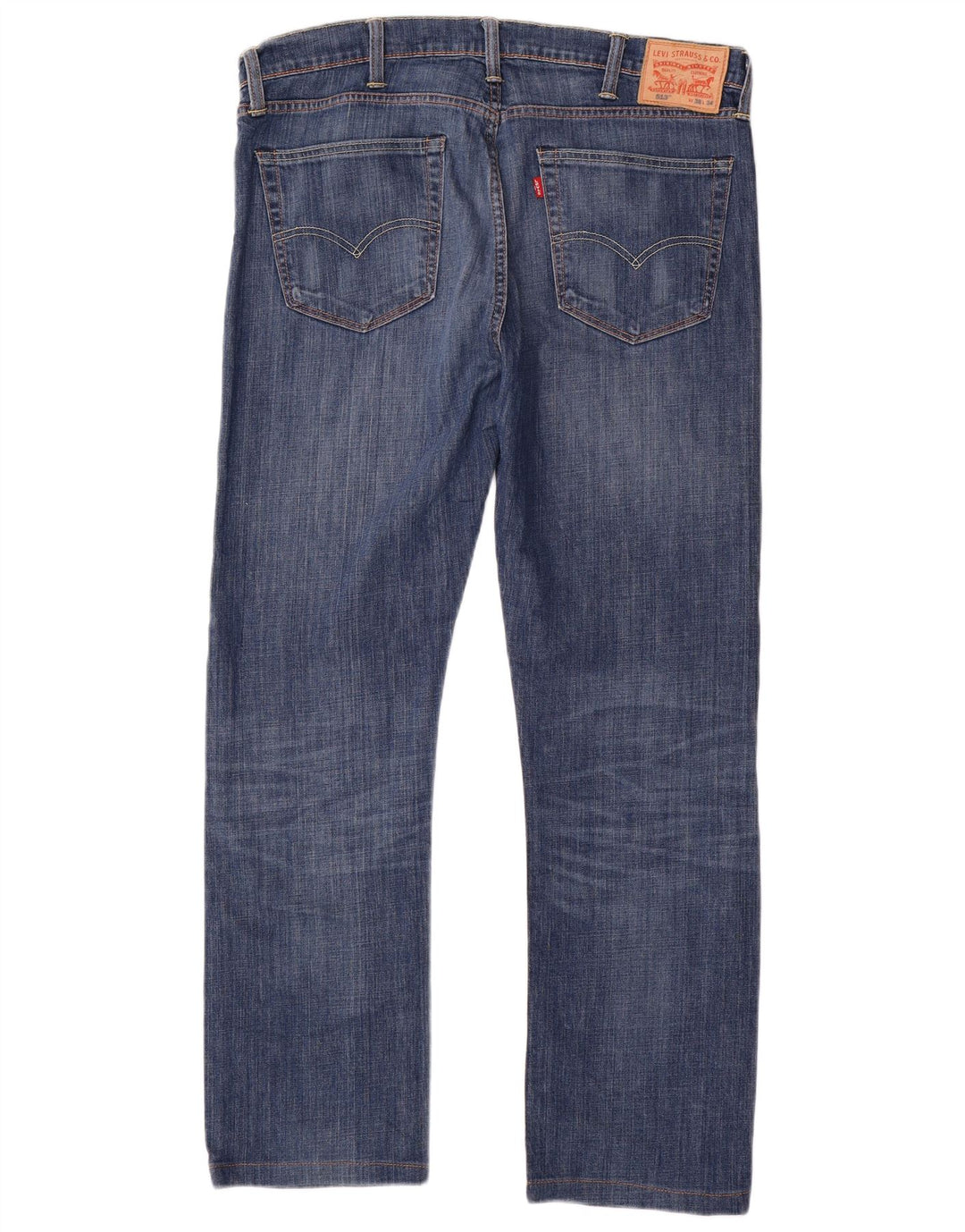 Levi's Herren 513 Slim Straight Jeans W38 L31 Blaue Baumwolle