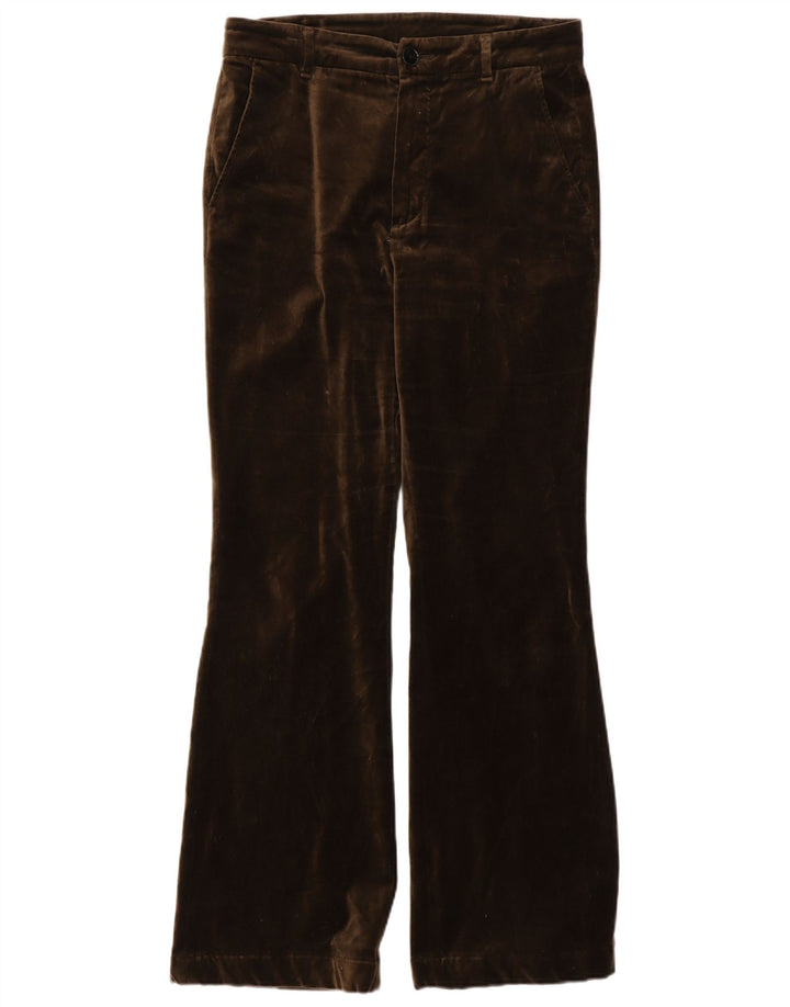 Massimo Dutti Damen Bootcut Chino Hose EU 38 Small W28 L30 Braun