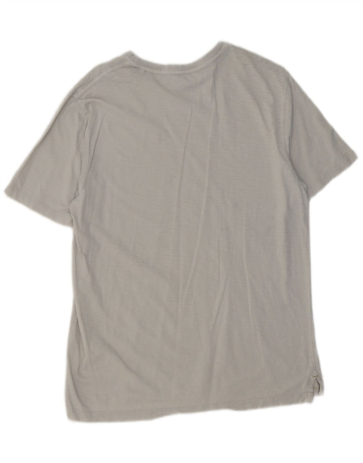 White Stuff Herren-T-Shirt mit Grafik, mittelgraue Baumwolle
