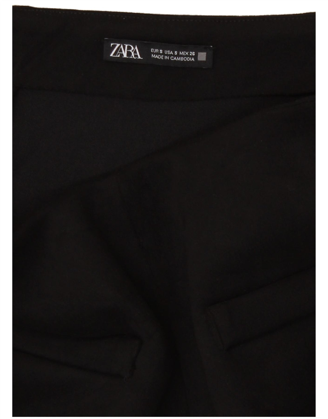 Zara Damen Minirock Small W28 Schwarz