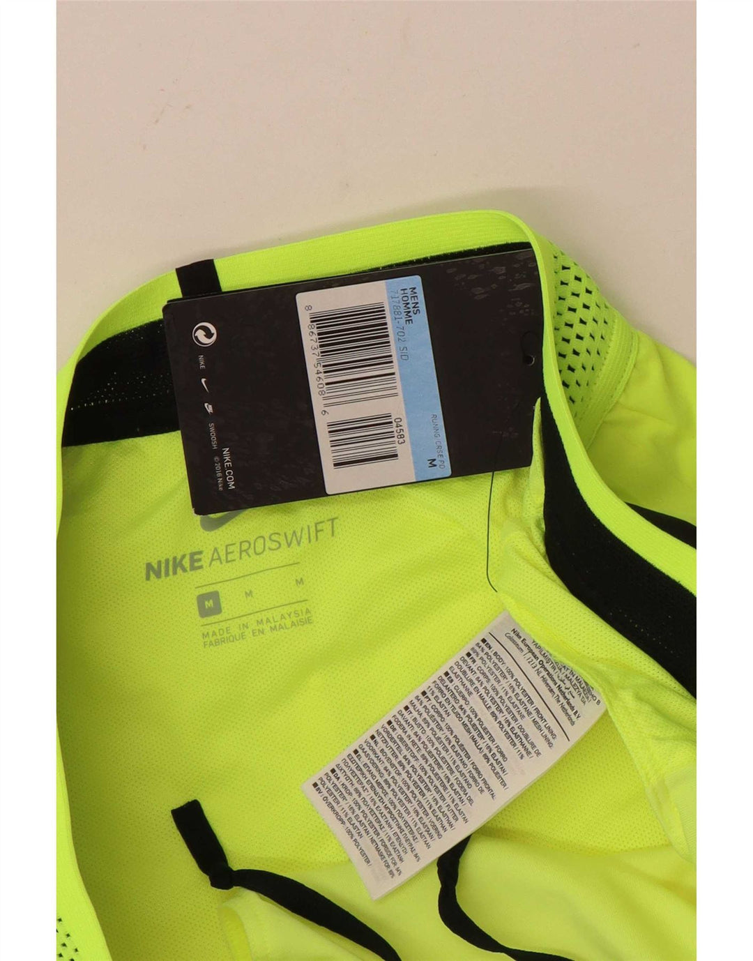 Nike Herren-Sportshorts aus mittelgelbem Polyester