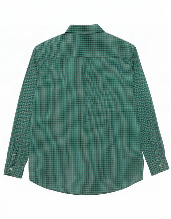 Chaps Herren-Hemd, groß, 3XL, grün kariert, Baumwolle