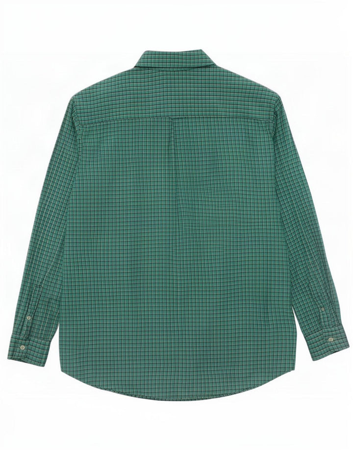 Chaps Herren-Hemd, groß, 3XL, grün kariert, Baumwolle