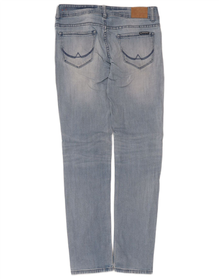 Superdry Damen Cigarette Slim Jeans W29 L32 Blaue Baumwolle