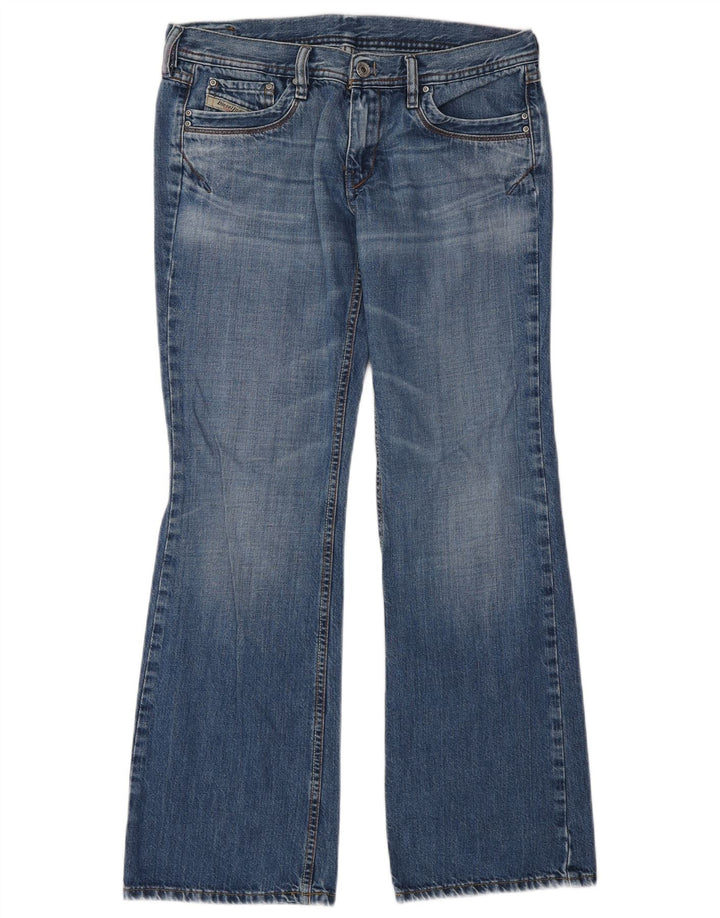 Diesel Damen Bootcut Jeans W28 L30 Blaue Baumwolle
