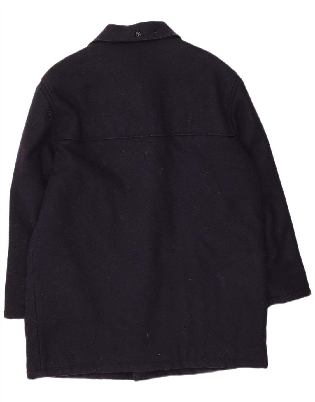 North Pole Herren Dufflecoat UK 42 XL Marineblaue Wolle