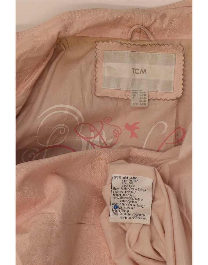 TCM Damen Lederjacke UK 14/16 Large Pink