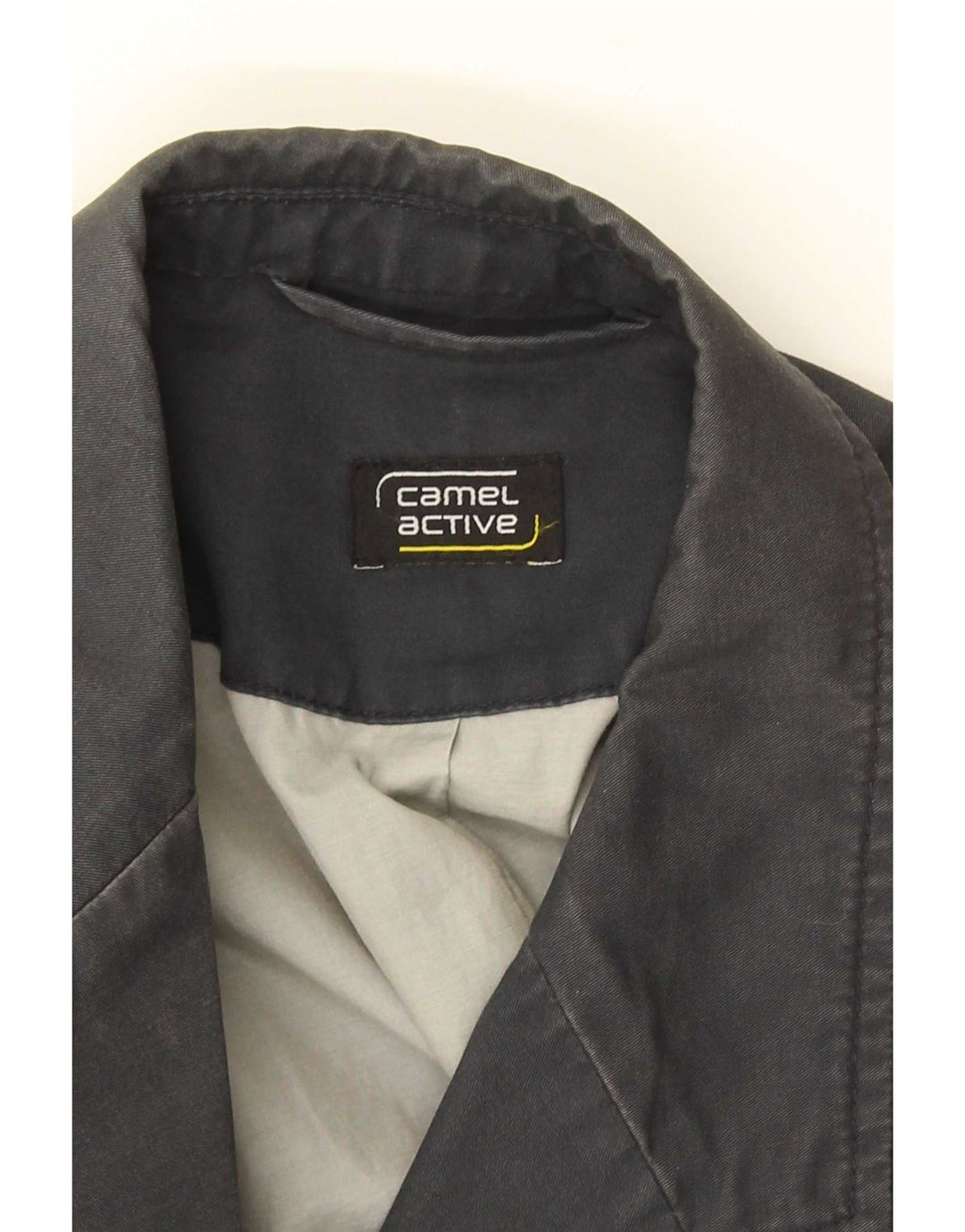 Camel Active Herren-Blazer mit 3 Knöpfen, IT 50, große graue Baumwolle