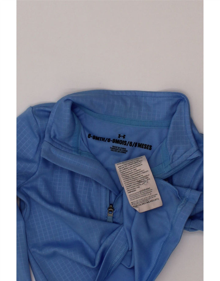 Under Armour Baby-Jungen-Pullover-Trainingsanzug-Oberteil, 6–9 Monate, blaues Gingham