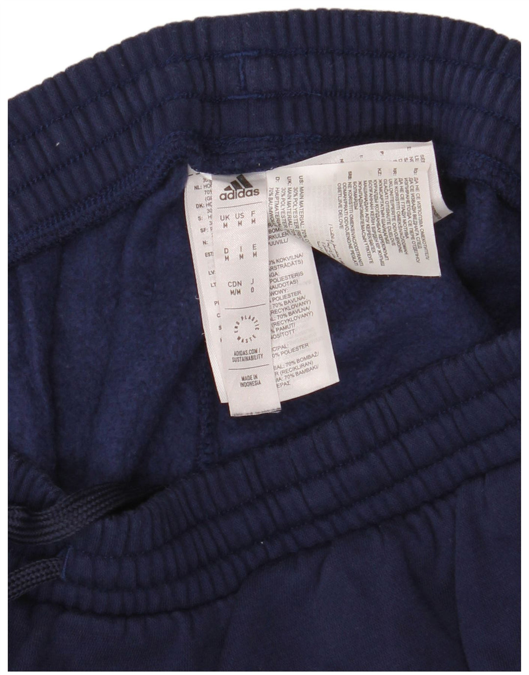 ADIDAS Herren-Trainingshose, Jogginghose, mittelmarineblaue Baumwolle