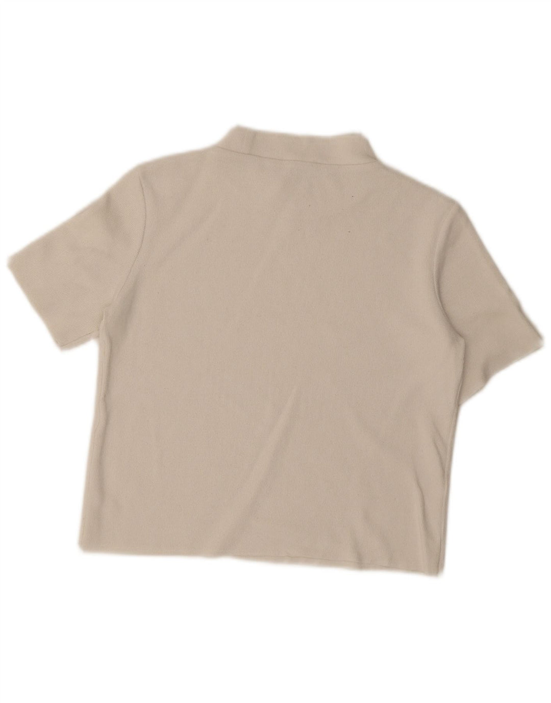 Zara Damen Trafaluc Crop Top UK 10 Small Off White