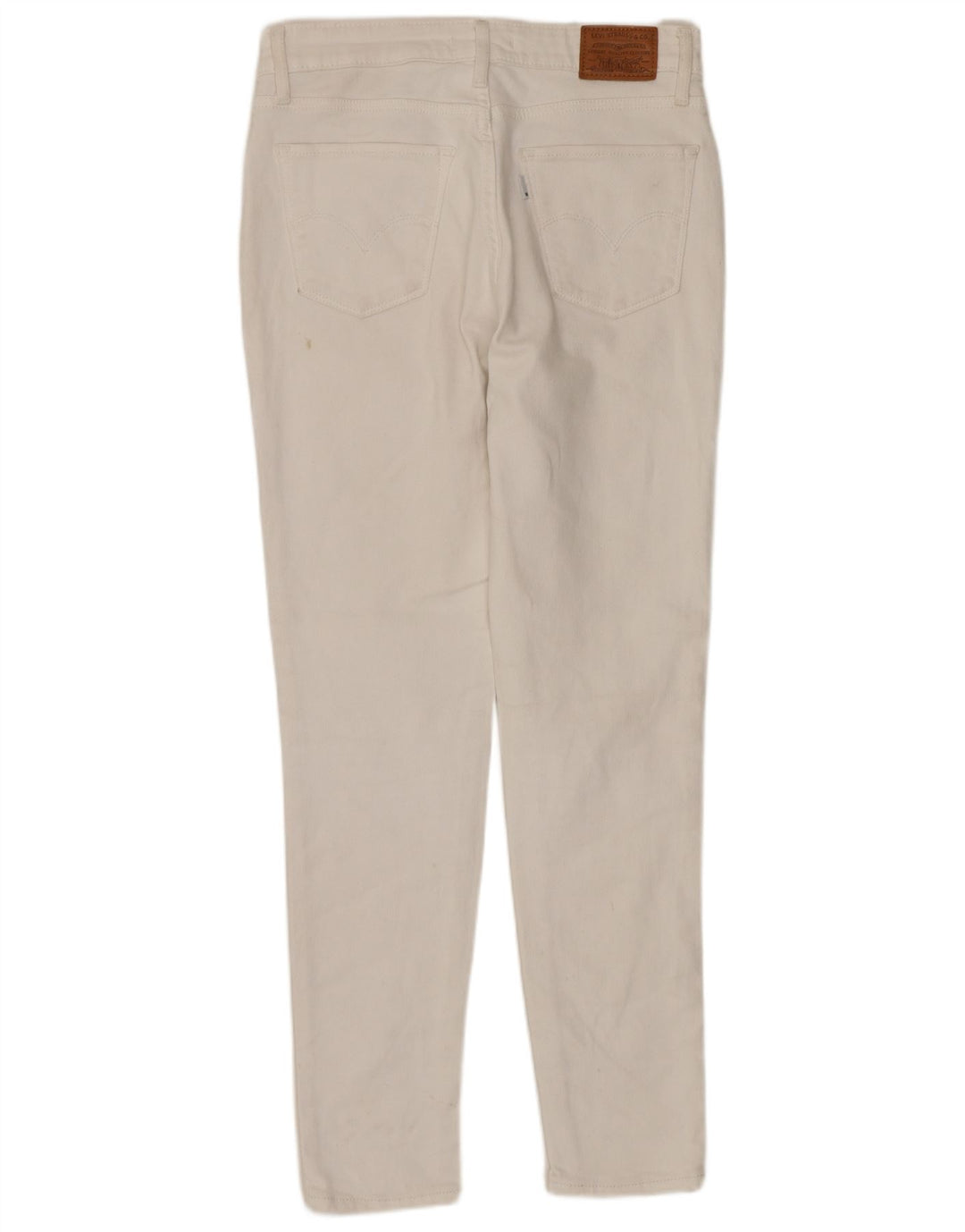 LEVI'S Damen 721 High Rise Skinny Jeans W28 L27 Weiße Baumwolle