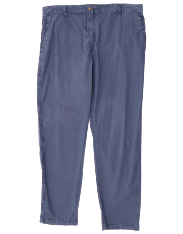 Marks & Spencer Damen Tapered Chinohose UK 16 Large W34 L29 Marineblau