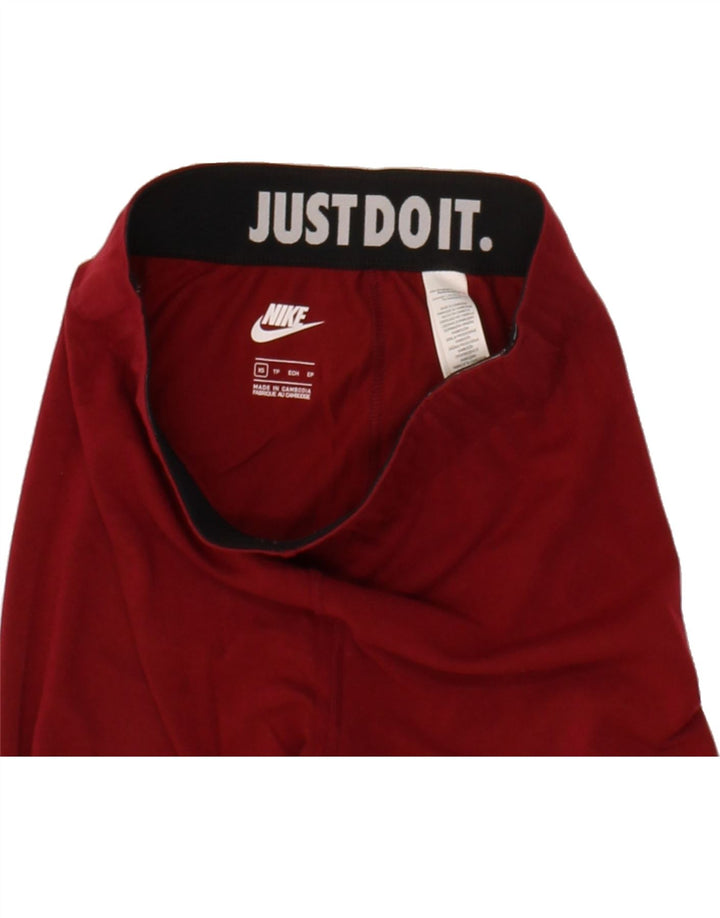 NIKE Womens Graphic Leggings UK 4 XS Red Cotton Vintage Nike and Second-Hand Nike from Messina Hembry 
