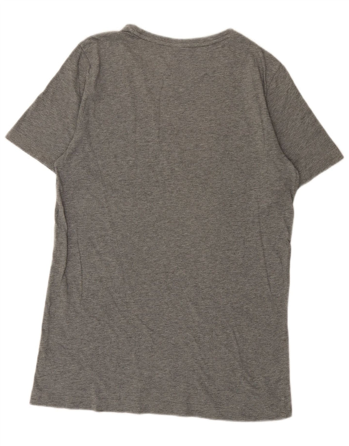 Puma Herren Grafik-T-Shirt-Oberteil Mittelgrau meliert