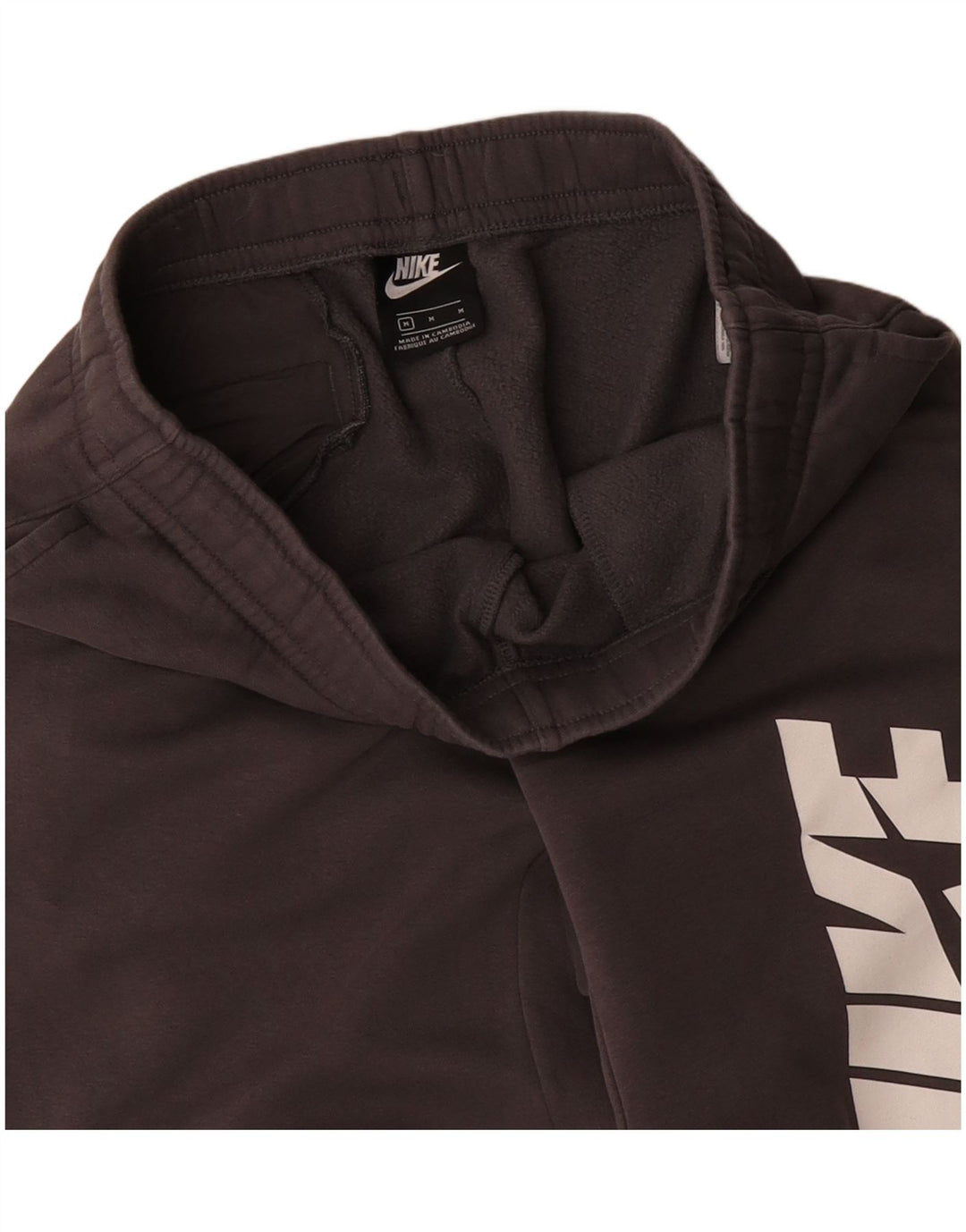 Nike Herren-Trainingshose mit Grafik, mittelgraue Baumwolle