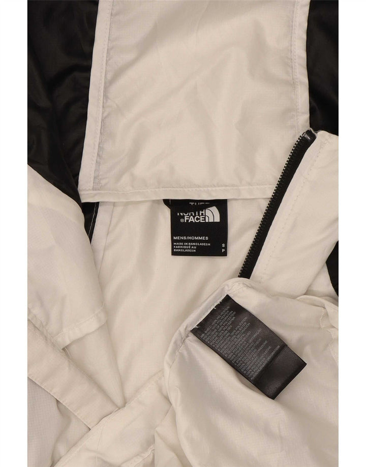 The North Face Herren-Regenjacke mit Kapuze, UK 36, Größe S, Weiß, Farbblock
