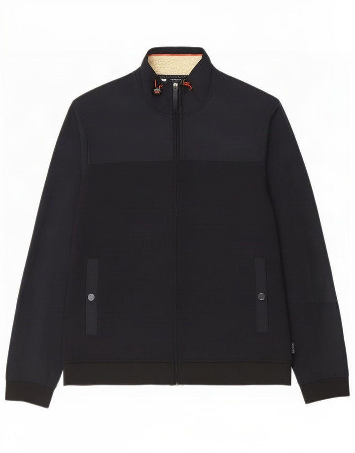 Ted Baker Herren-Trainingsanzug, Top-Jacke, Größe 5 XL, Marineblau, Farbblock
