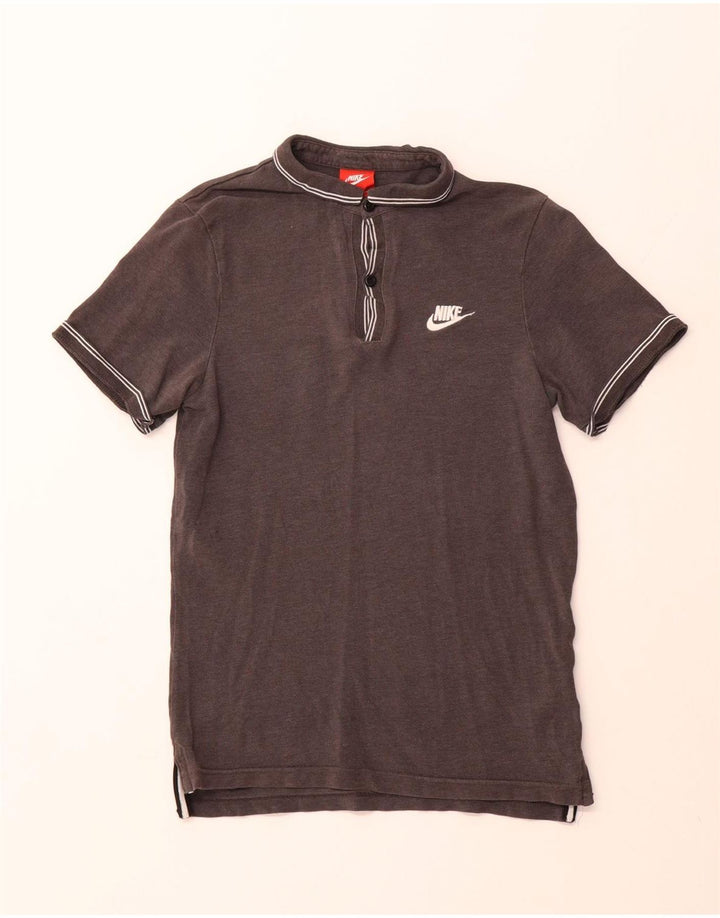 NIKE Herren-Poloshirt, klein, graue Baumwolle