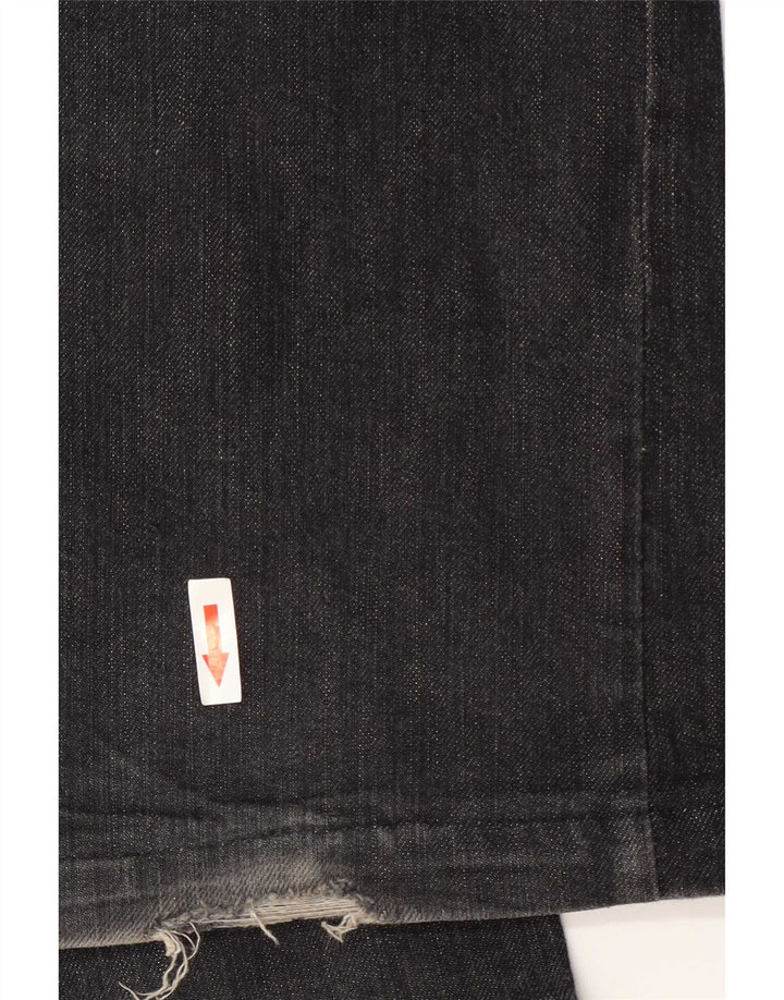 Trussardi Herren Straight Jeans W34 L33 Graue Baumwolle