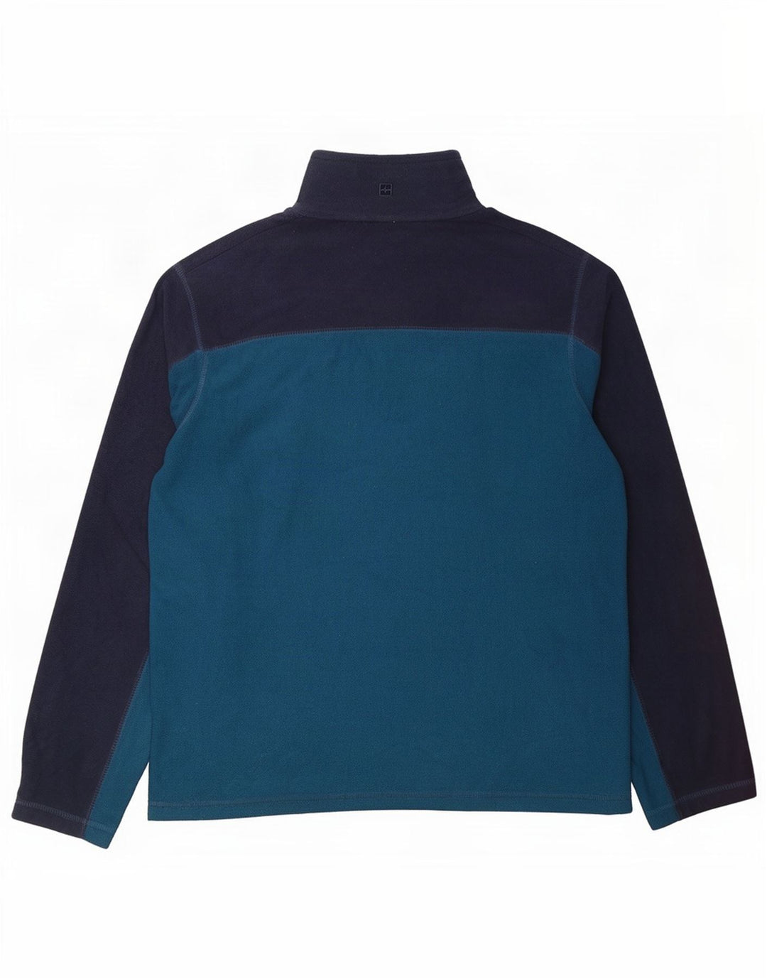 Mountain Warehouse Herren-Fleecepullover mit Reißverschluss am Kragen, Größe S, Marineblau, Farbblock