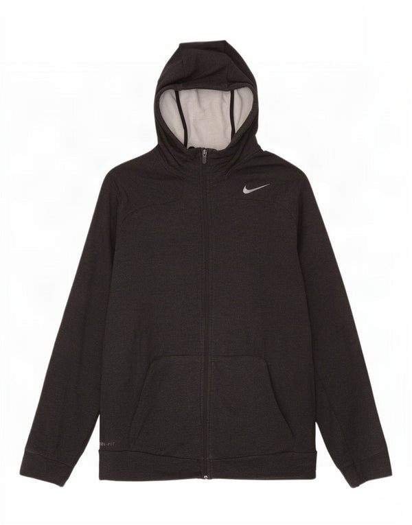 Nike Herren Dri Fit Zip Hoodie Pullover XL Graue Viskose