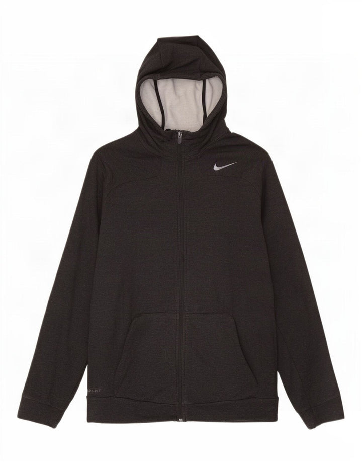 Nike Herren Dri Fit Zip Hoodie Pullover XL Graue Viskose