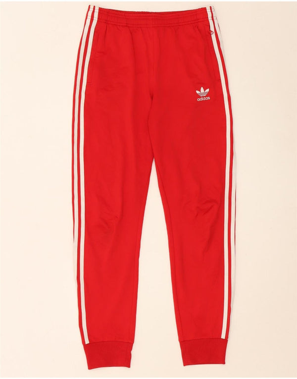 ADIDAS Jungen-Trainingshose, Jogginghose, 13–14 Jahre, rotes Polyester