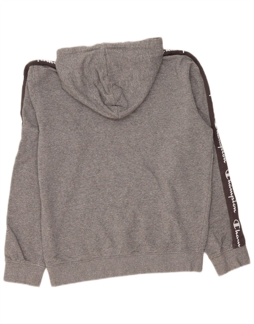 Champion Herren-Kapuzenpullover mit Grafik, mittelgrau, Colourblock-Baumwolle