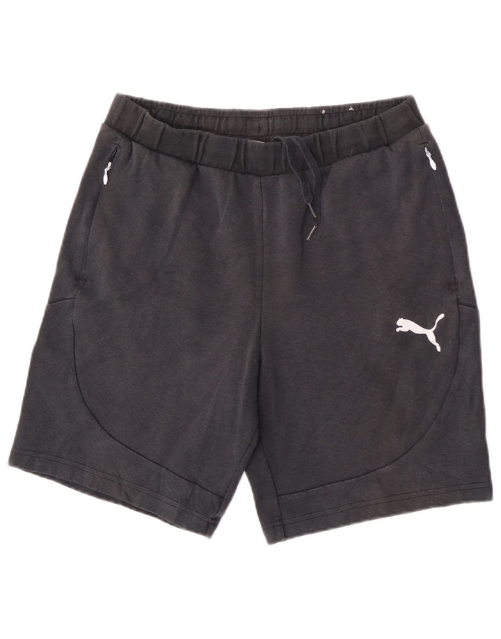 Puma Herren Sportshorts Mittelschwarze Baumwolle
