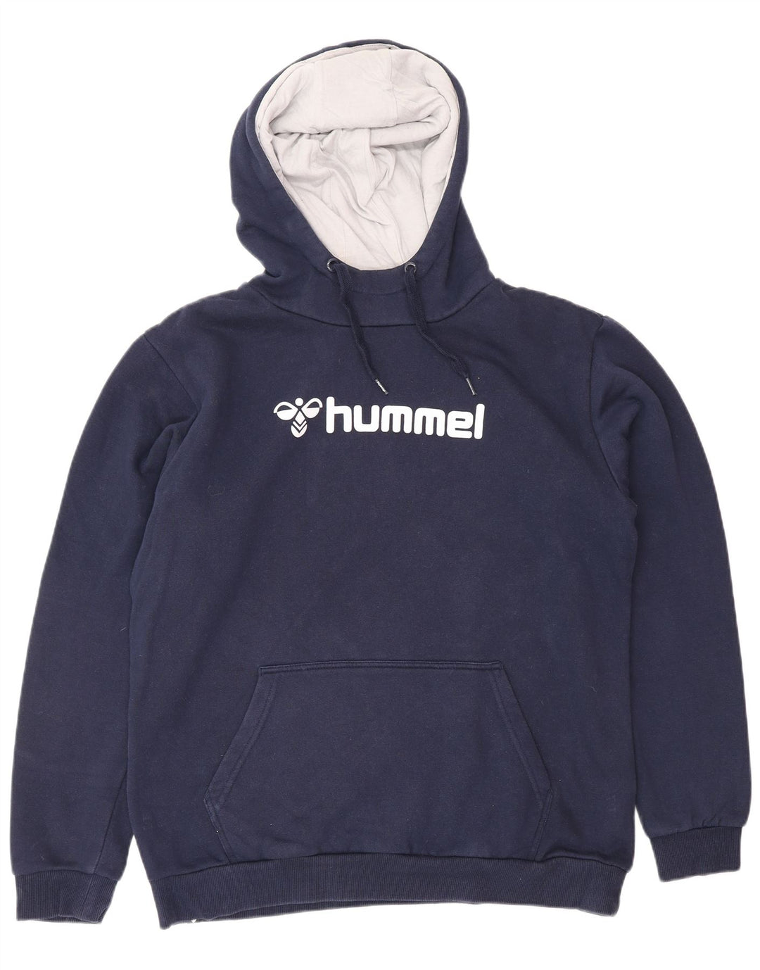 HUMMEL Herren-Kapuzenpullover mit Grafik, groß, marineblau, Baumwolle