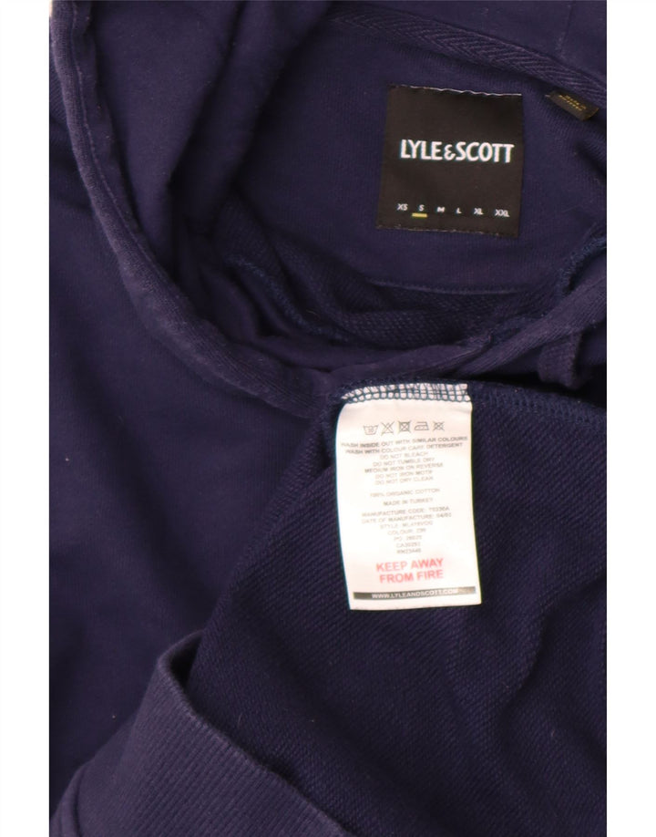 Lyle & Scott Herren-Kapuzenpullover, Größe S, marineblau, Baumwolle