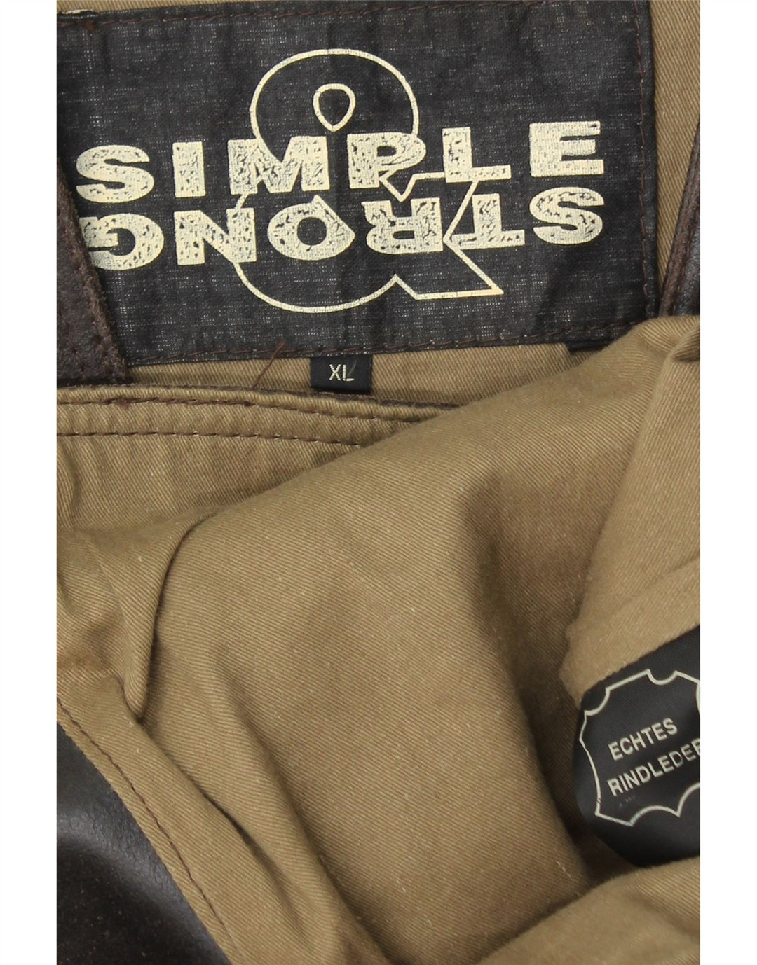 VINTAGE Herren Lederweste XL Braunes Leder