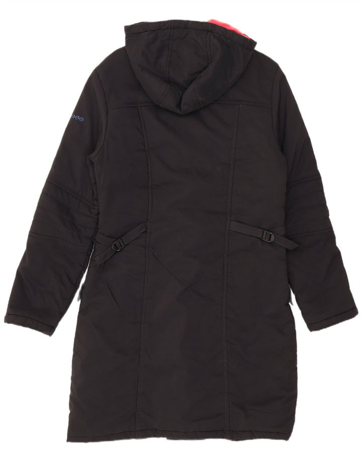 Lee Wattierter Mantel mit Kapuze für Damen, UK 10, Größe S, Schwarz