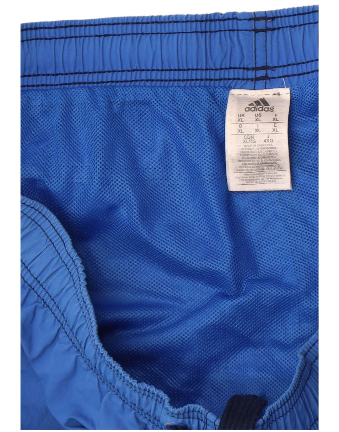 Adidas Herren Badeshorts XL Blaues Nylon