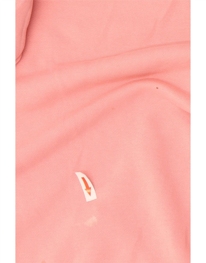 Adidas Damen Graphic Sweatshirt Pullover UK 12/14 Mittelrosa Baumwolle