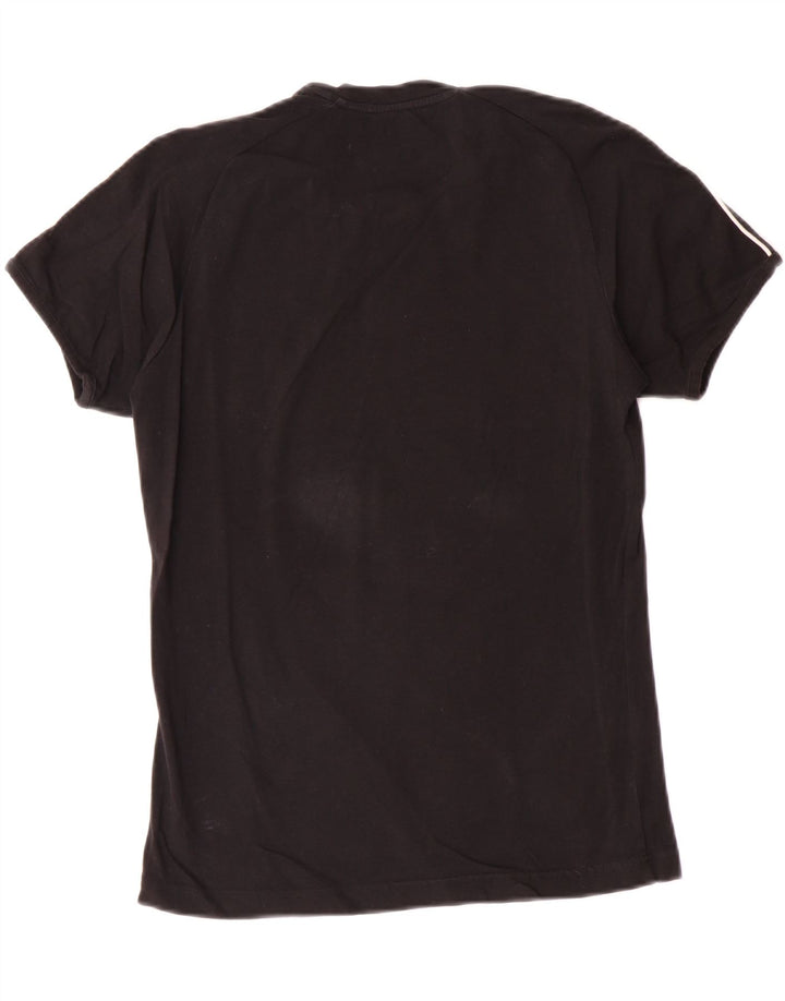 CHAMPION Damen T-Shirt Top UK 12 Medium Schwarz
