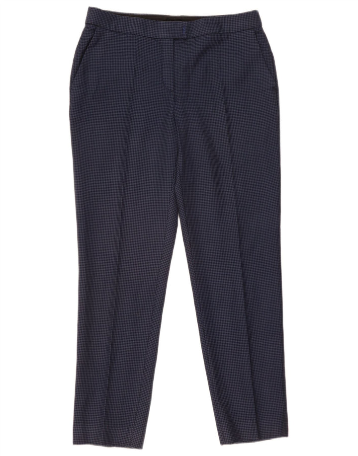 Massimo Dutti Damen Chinohose EU 40 Medium W31 L28 Blauer Hahnentritt