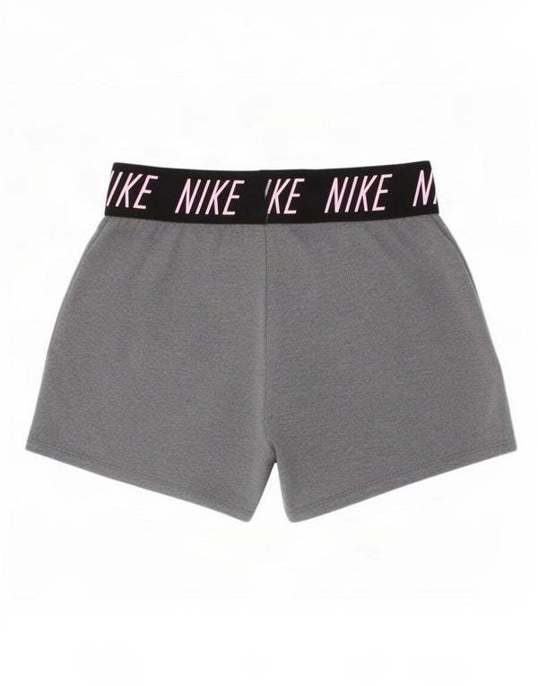 Nike Mädchen Dri Fit Graphic Standard Sportshorts 10–11 Jahre Mittelgrau