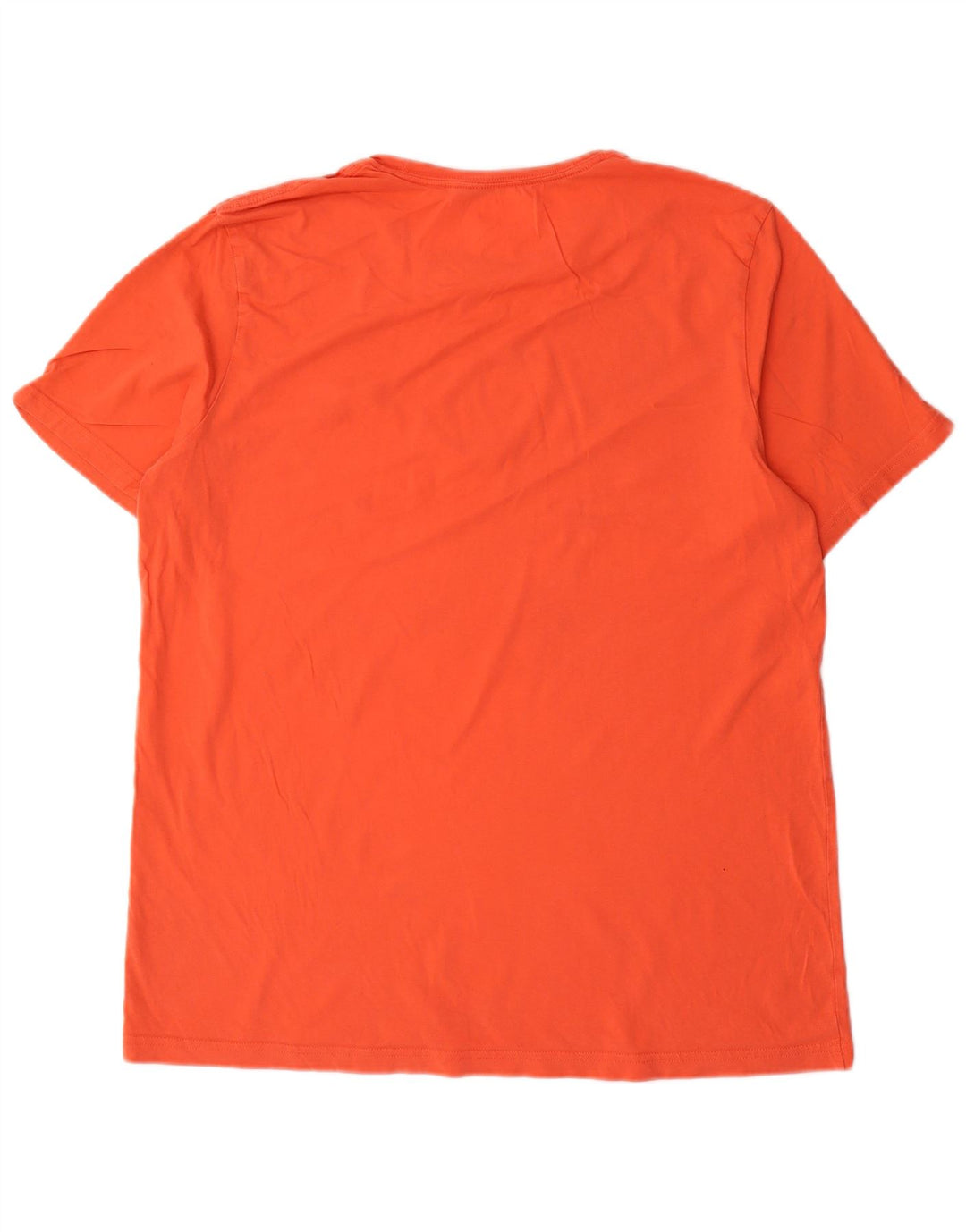 Tommy Hilfiger Herren T-Shirt Top Large Orange Baumwolle