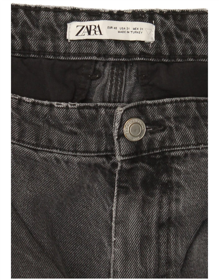 Zara Herren Cargo Straight Jeans EU 40 Mittel W31 L31 Grau