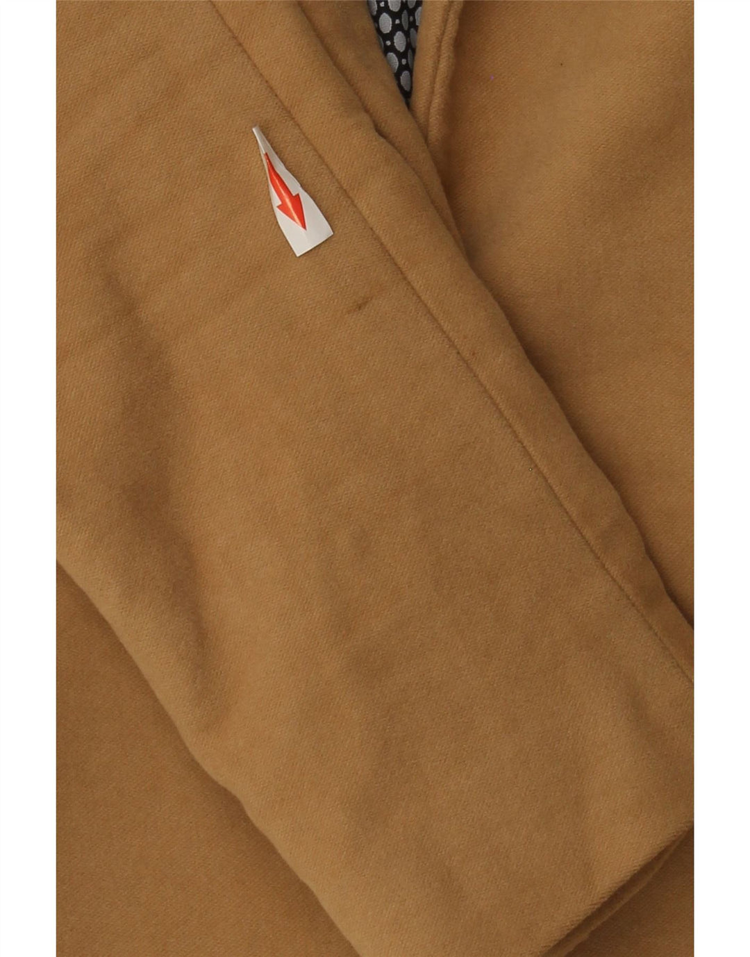 Zara Damen 1-Knopf-Blazerjacke UK 6 XS Braune Baumwolle