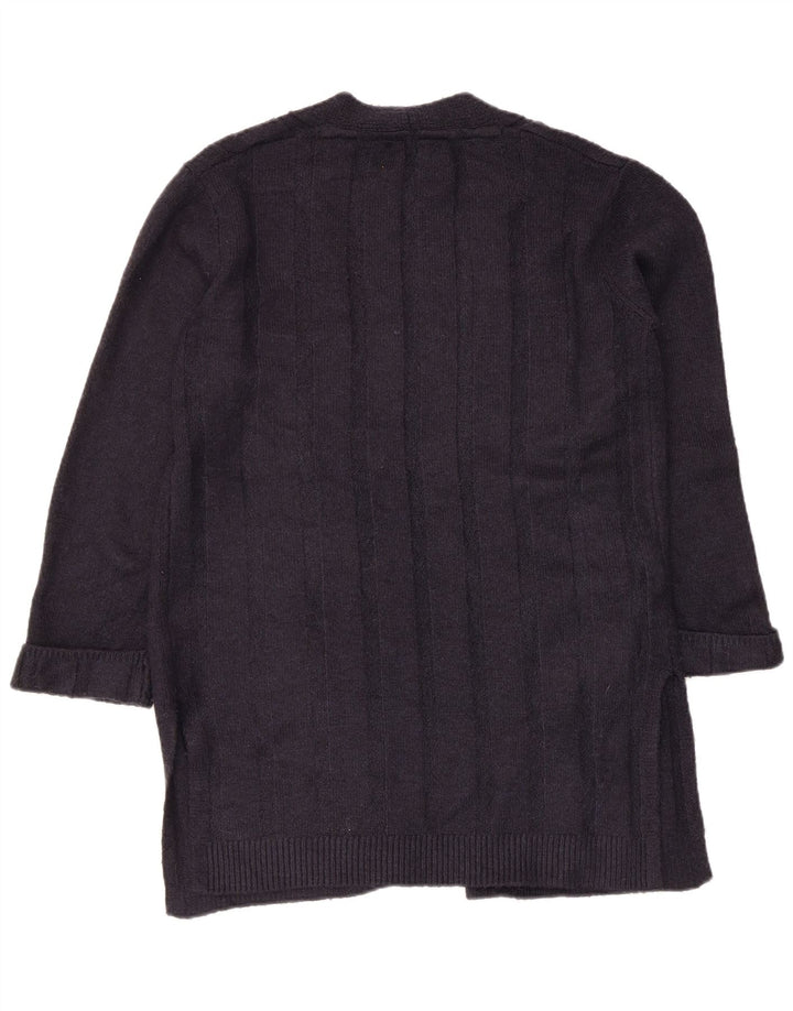 Marks & Spencer Damen Longline Open Cardigan Pullover UK 10 Small Marineblau
