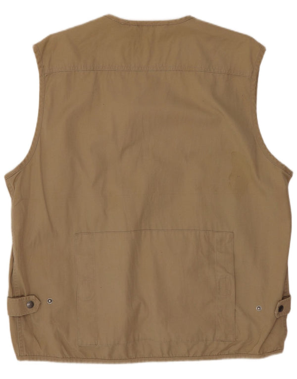Blue Side Herren Utility Gilet UK 40 Large Braun